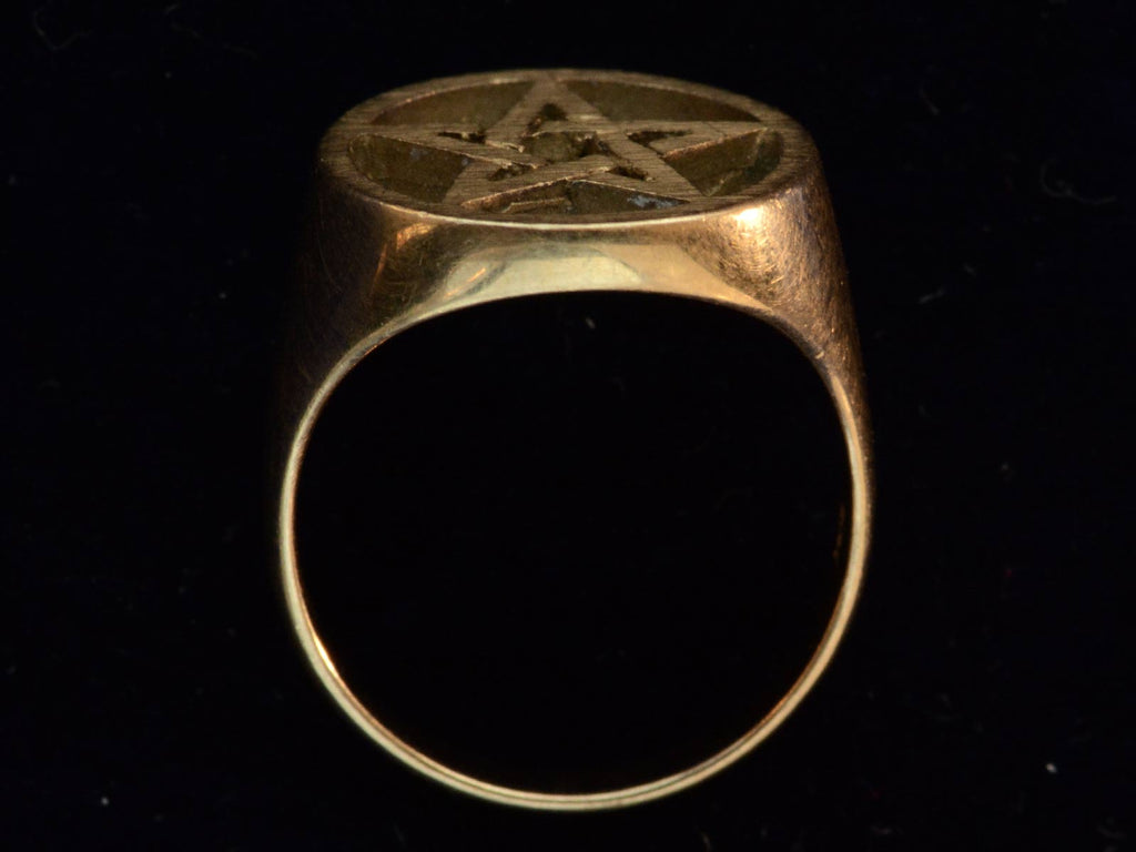 c1970 Pentagram Ring (profile view)