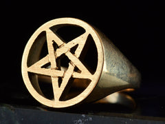 thumbnail of c1970 Pentagram Ring (side view)