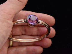 c1900 Russian Amethyst Bracelet (on hand for scale)