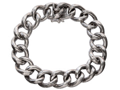 thumbnail of c1920 Silver Chain Bracelet (on white background)