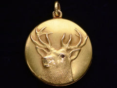 thumbnail of c1890 Victorian Stag Locket (on black background)