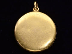 thumbnail of c1890 Victorian Stag Locket (backside)
