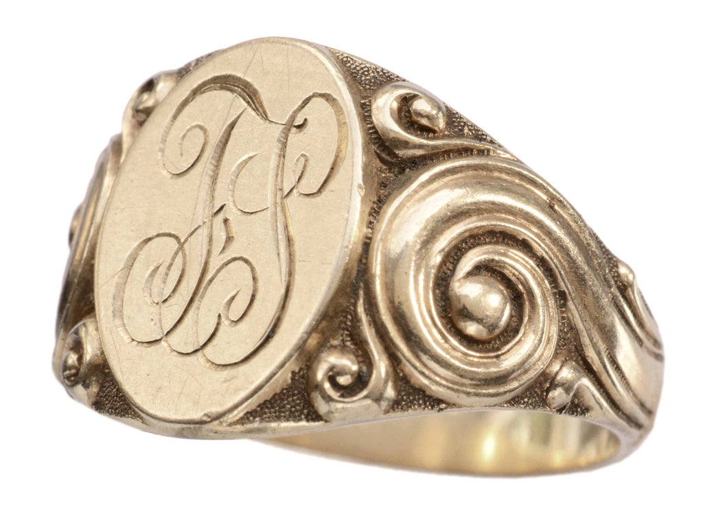 c1910 Art Nouveau Signet (on white background)