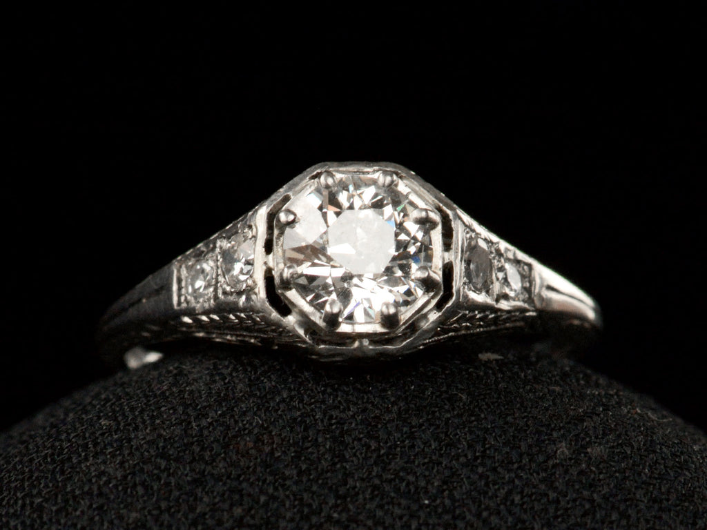 c1920 Tiffany & Co 0.65ct Ring (detail)
