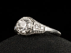 thumbnail of c1920 Tiffany & Co 0.65ct Ring (side view)