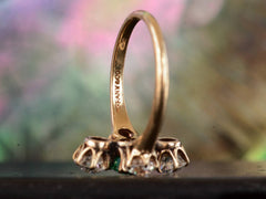 c1900 Tiffany Emerald Ring (inside view)