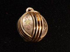 c1890 Victorian Ball Pendant (bottoms detail view )