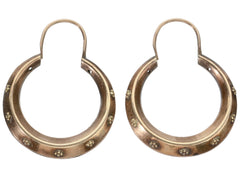 thumbnail of c1850 Victorian Hoop Earrings (shown on white background)