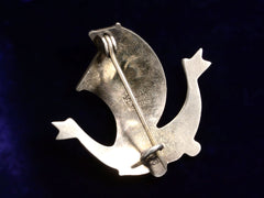 thumbnail of 1930s Viking Ship Brooch (back view)