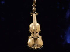 thumbnail of c1900 Violin Pendant (on dark blue background)