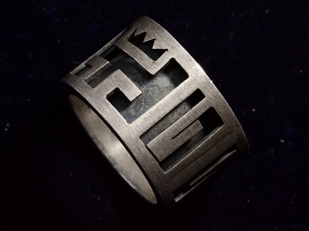 c1970 Geometric Mexican Ring (detail)