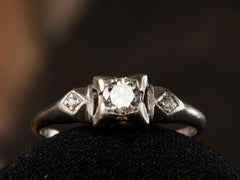 1930s Art Deco 0.18ct Diamond Engagement Ring