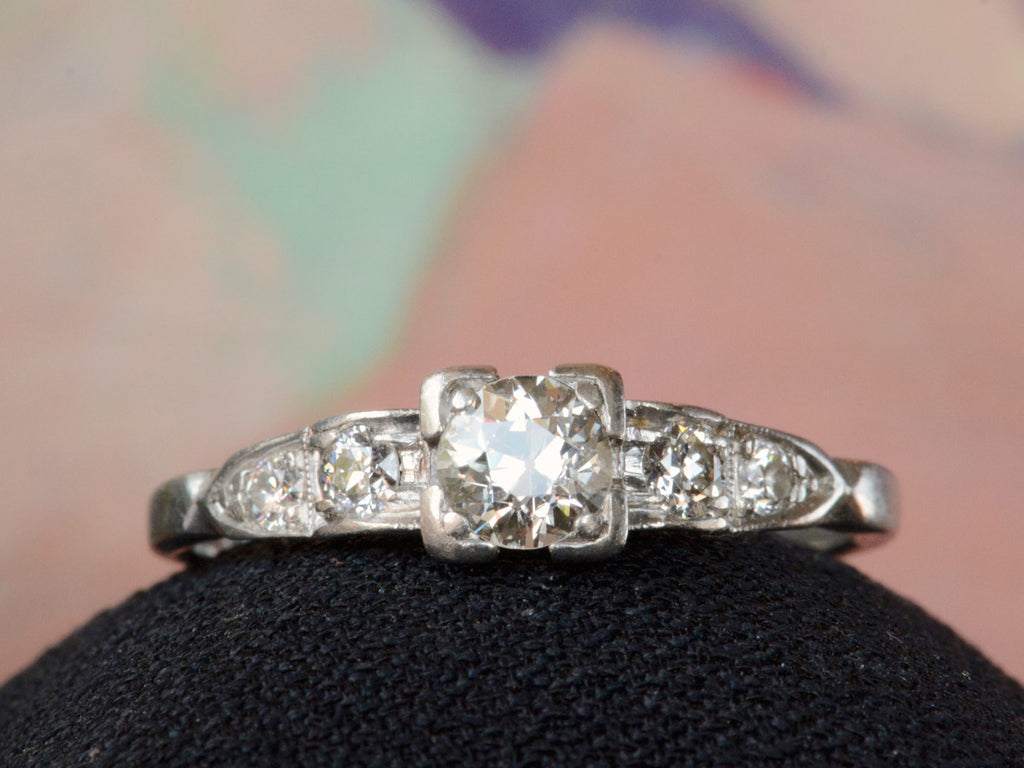 1930s Deco 0.43ct Diamond Engagement Ring