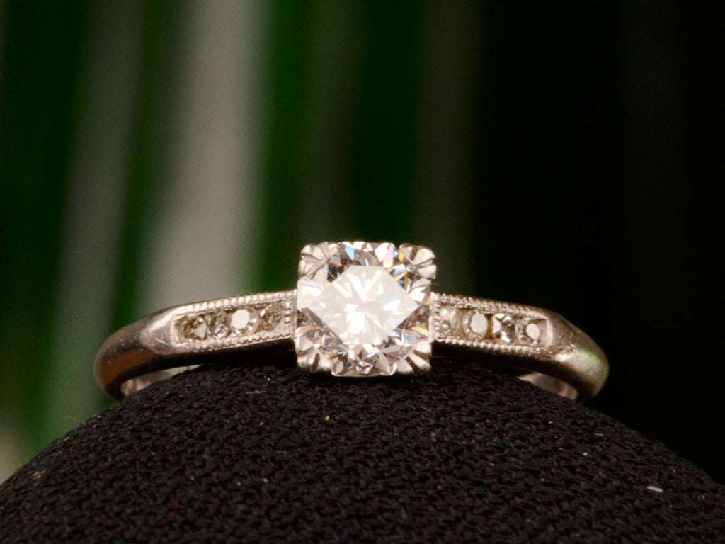 Vintage Deco 0.53ct Octagonal Diamond Ring