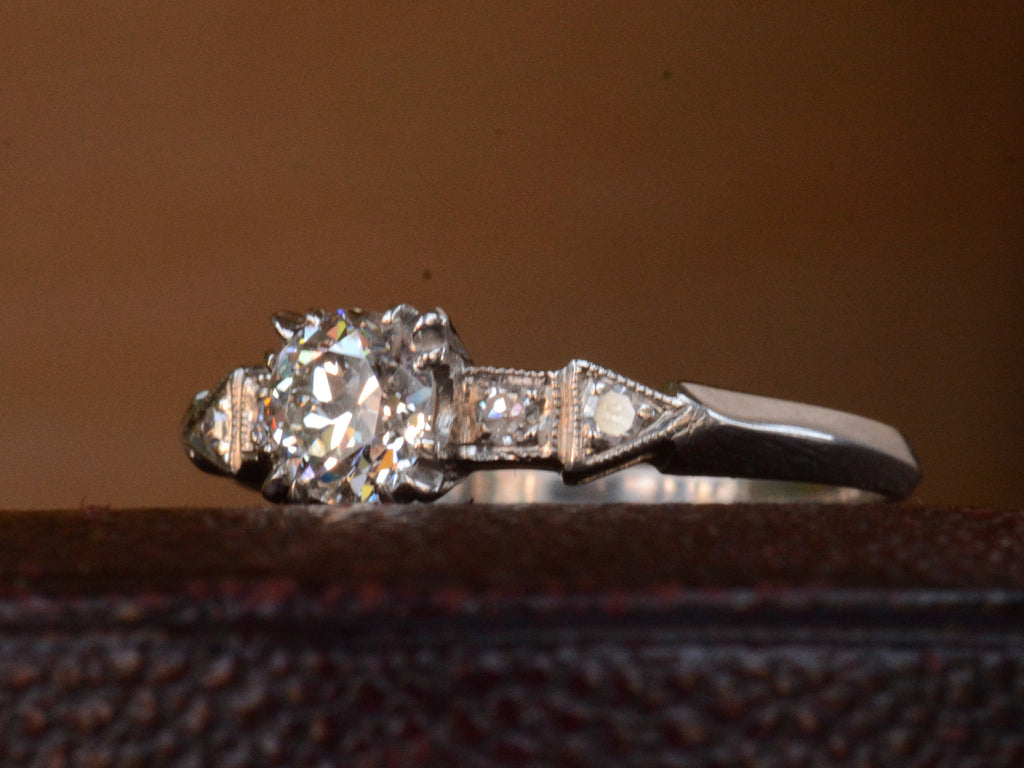 1930s 0.55ct Art Deco Ring (side view)
