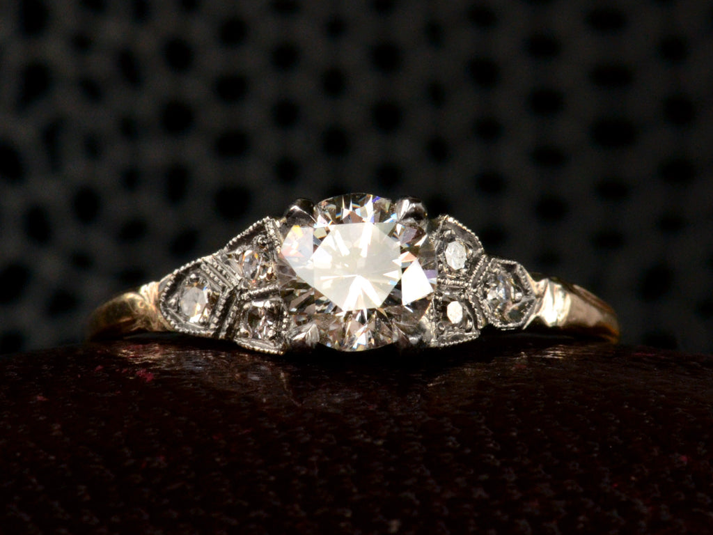 1930s Deco 0.66ct Diamond Ring (detail)