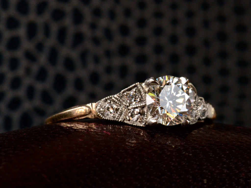 1930s Deco 0.66ct Diamond Ring (side view)
