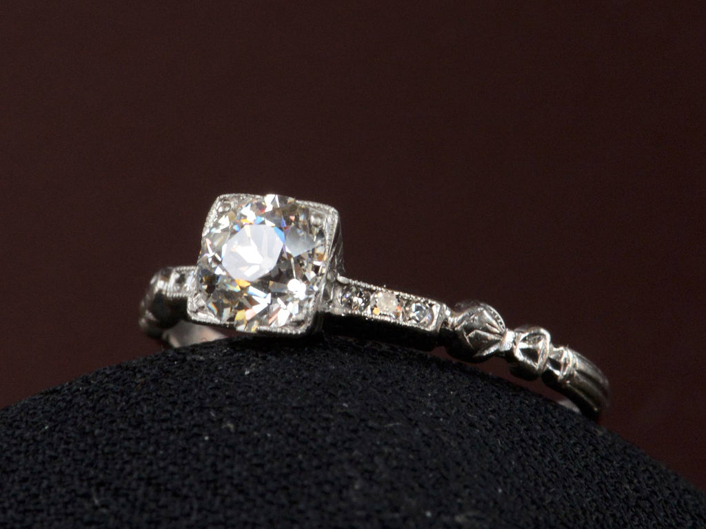 1920s Art Deco 0.71ct Ring (side view)