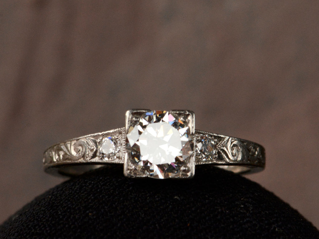 1920s Art Deco 0.76ct Engagement Ring