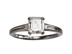 thumbnail of 1940s Tiffany 0.88ct Emerald Cut (on white background)