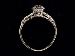 c1935 Art Deco 1.10ct Ring (profile view)