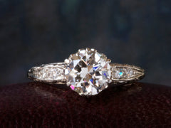 1920s Art Deco 1.24ct Diamond Engagement Ringa