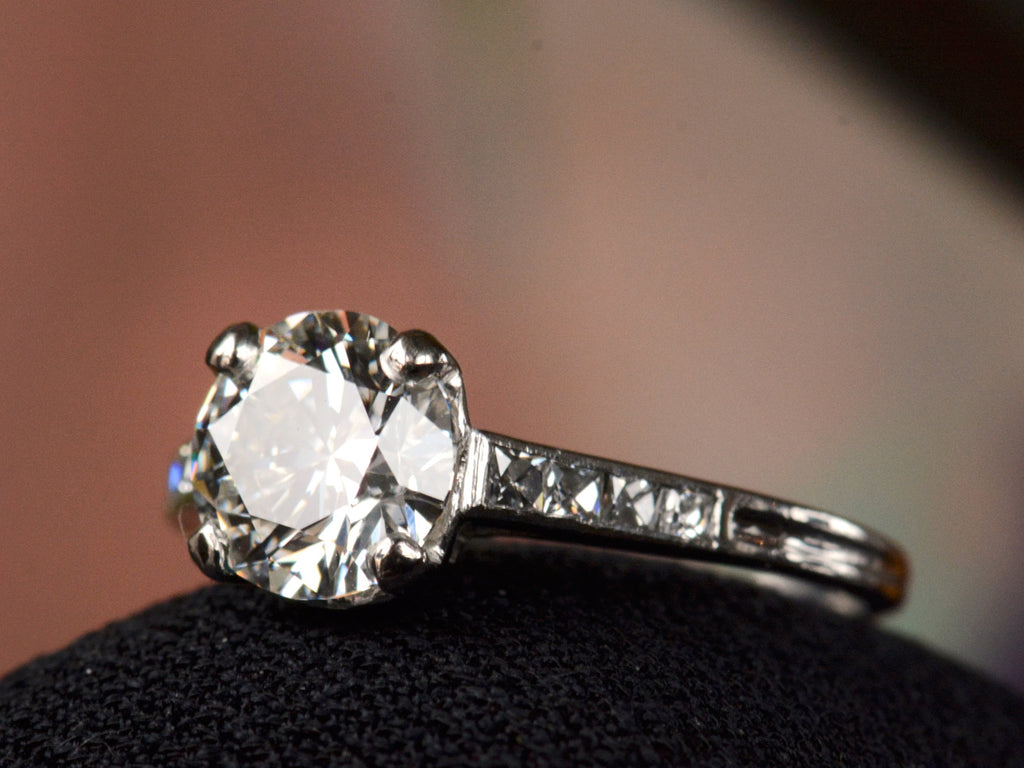 1930s Tiffany & Co. 1.31ct Ring (lower side)