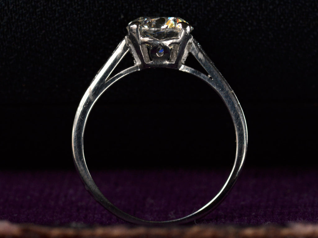 1930s Tiffany & Co. 1.31ct Ring (profile view)
