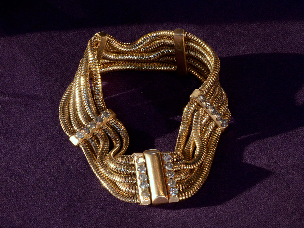 1940s Diamond & Gold Bracelet