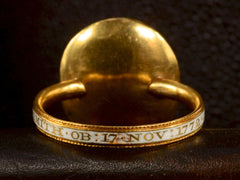 thumbnail of 1772 Georgian Mourning Ring (backside)