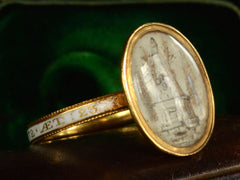 thumbnail of 1772 Georgian Mourning Ring (side view)