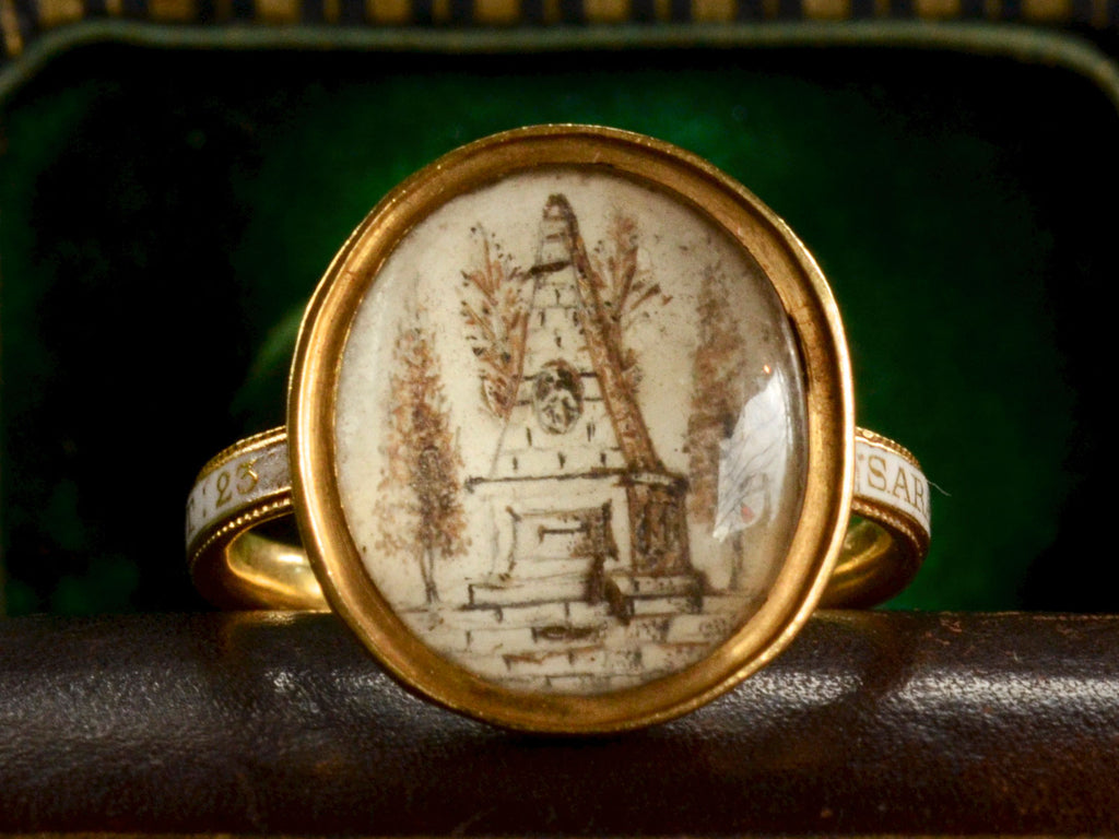 1772 Georgian Mourning Ring (detail)