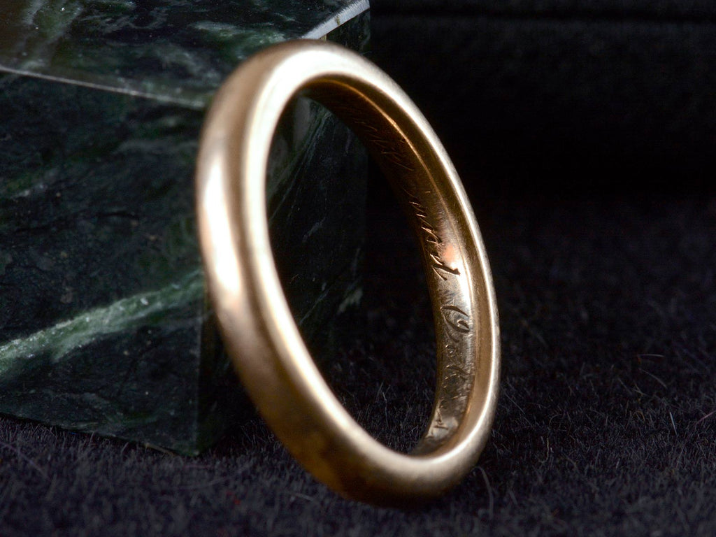 1919 3.4mm Wedding Band (side view)