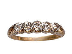 1900s Edwardian 5 Diamond Ring