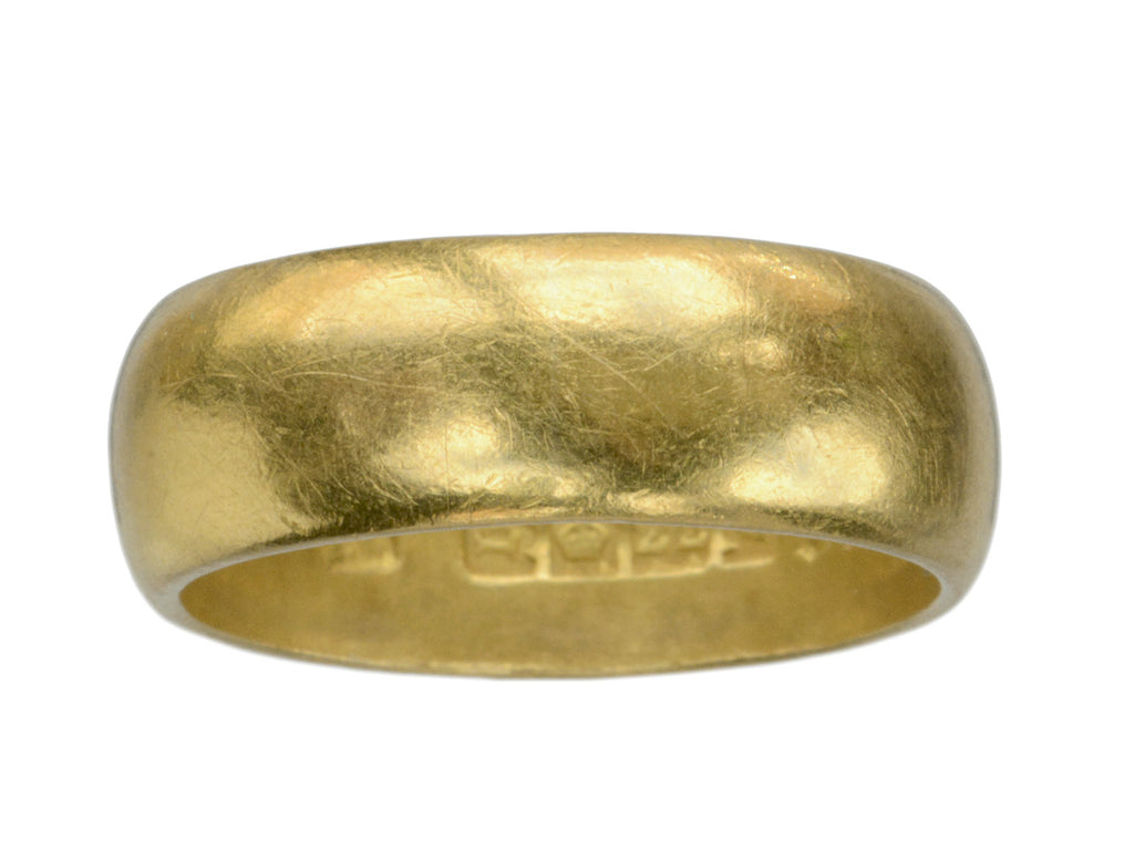 1917 6.7mm 22K Gold Band (on white background)