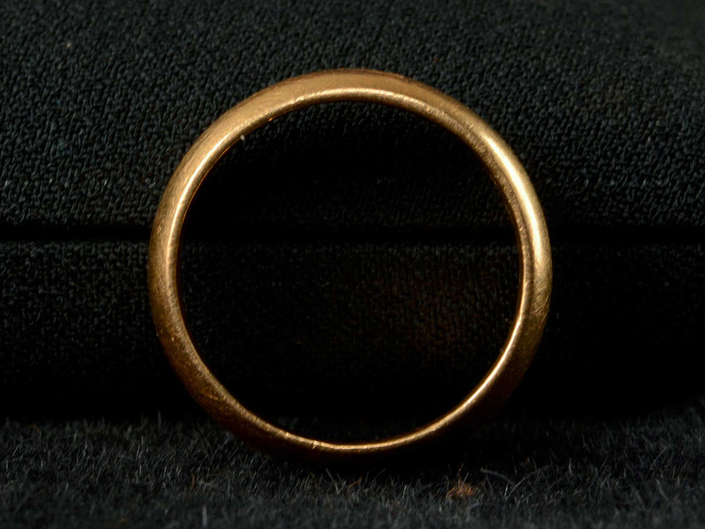 1917 6.7mm 22K Gold Band (profile view)