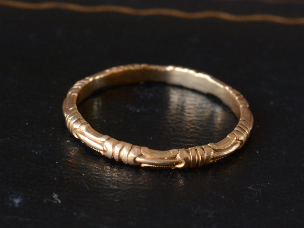 1940s Jabel Wedding Band (side view)