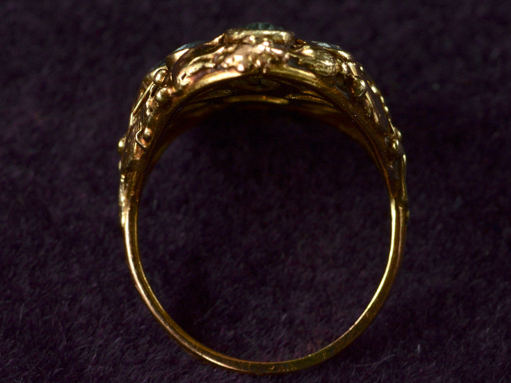 1900s Arts & Crafts Aqua Ring