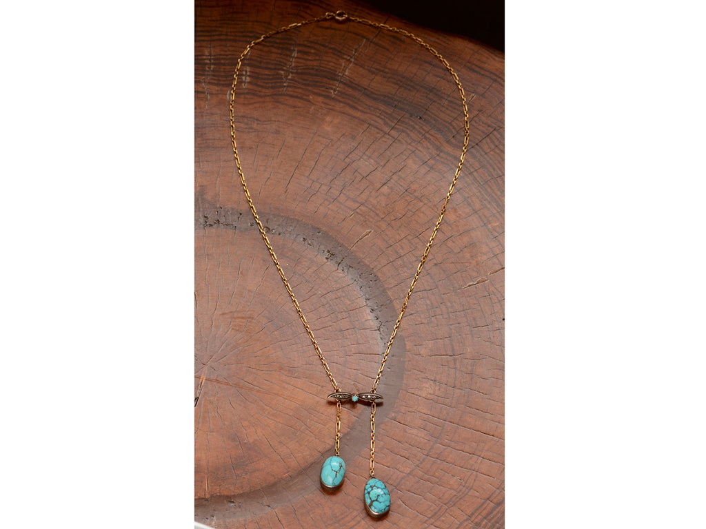 1910s Arts & Crafts Turquoise Necklace