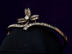c1900 Art Nouveau Diamond Bracelet (side view)