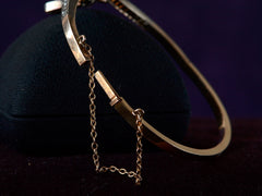 c1900 Art Nouveau Diamond Bracelet (backside view)