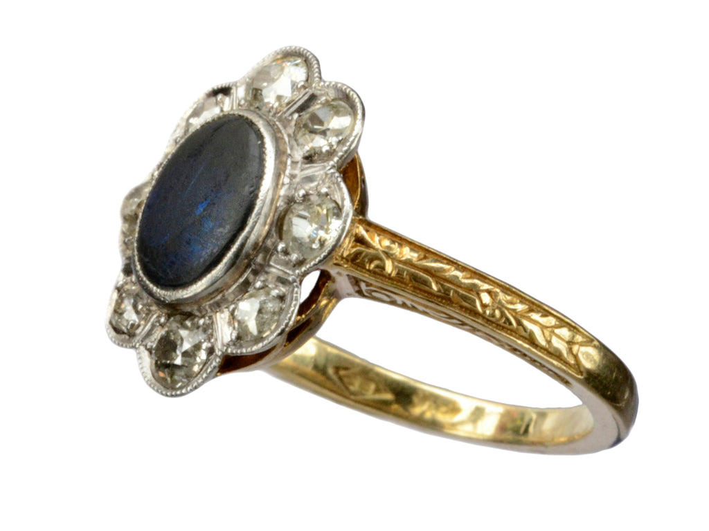 1910s Black Opal Ring