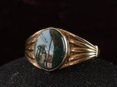 thumbnail of c1900 Bloodstone Signet Ring (side view)