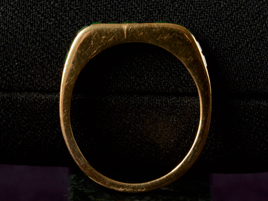 1980s Boucheron Emerald Band (profile view)