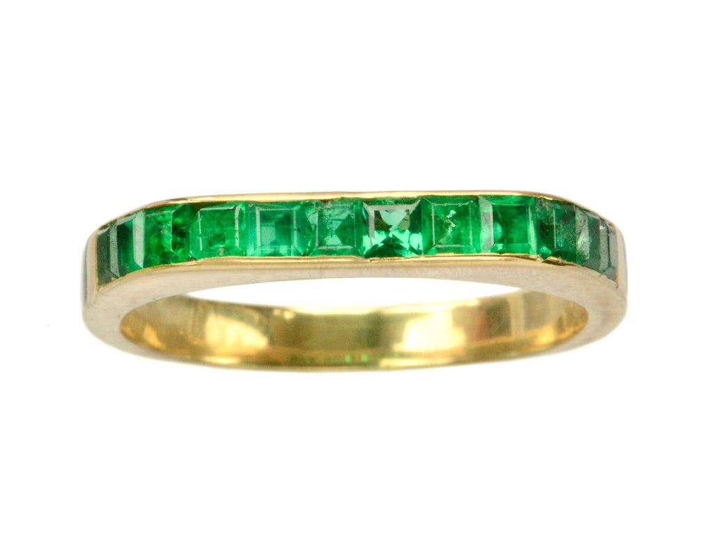 1980s Boucheron Emerald Band (on white background)
