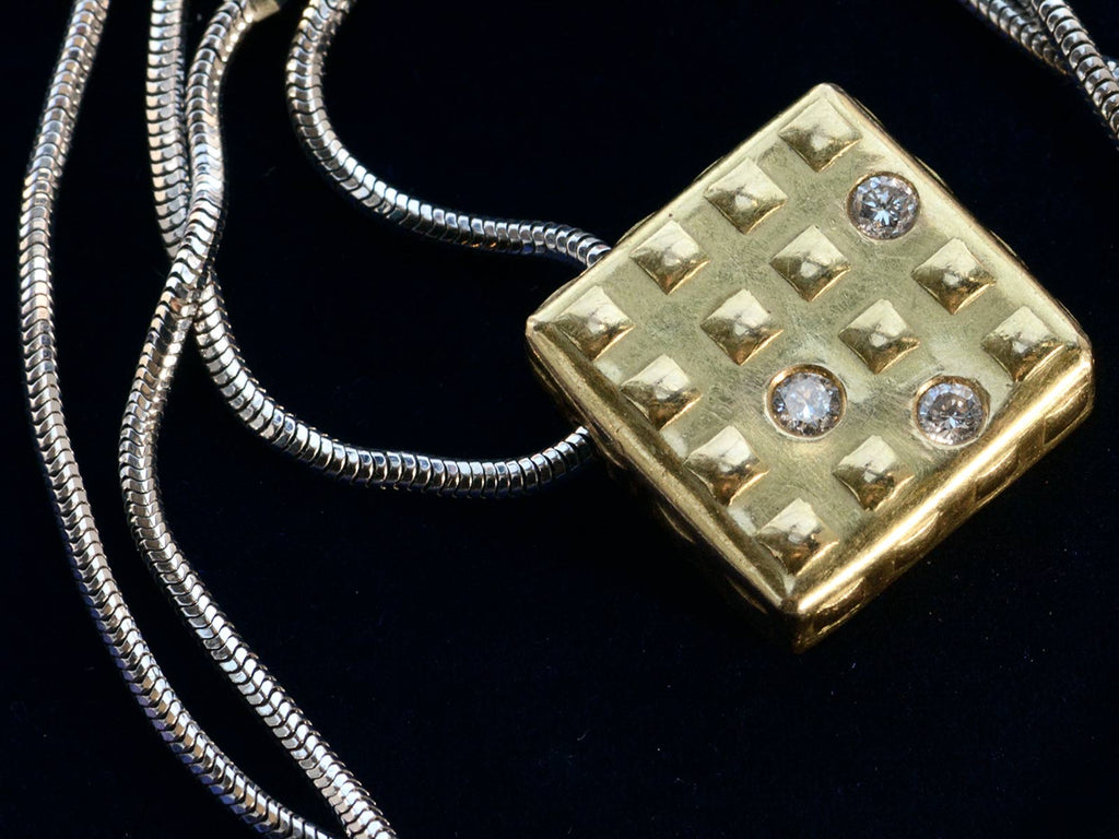 c1990 Diamond Necklace (detail view)