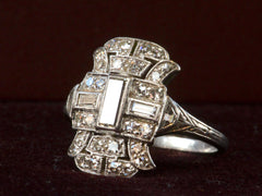 thumbnail of 1920s Deco Cocktail Ring (detail view)