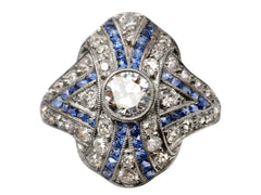 thumbnail of 1920s Deco Diamond & Sapphire