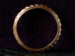 1930s Decorated 3.7mm 14K Band