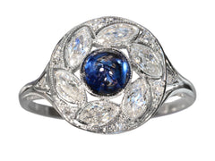 thumbnail of c1920 Deco Sapphire Ring (on white background)